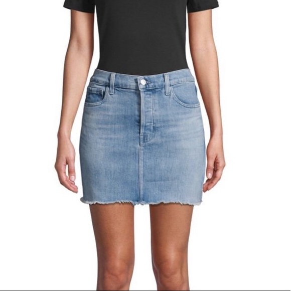 J Brand Dresses & Skirts - J Brand Lightwash Cutoff Denim Skirt
